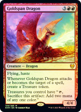 Goldspan Dragon - Foil - Prerelease Promo