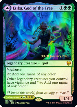 Esika, God of the Tree // The Prismatic Bridge - Foil - Prerelease Promo