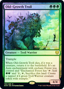 Old-Growth Troll - Foil - Prerelease Promo