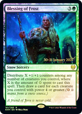 Blessing of Frost - Foil - Prerelease Promo