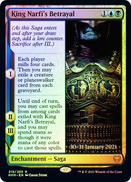 King Narfis Betrayal - Foil - Prerelease Promo