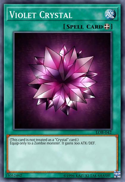 Violet Crystal - LOB-042 - Common - Unlimited Edition (Spell Card)