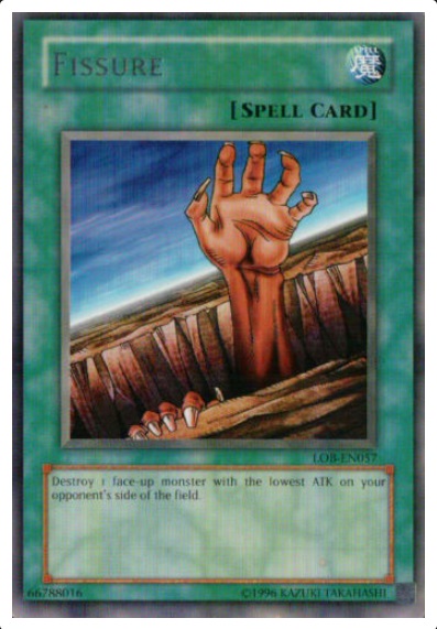 Fissure - LOB-EN057 - Rare - Unlimited Edition (Spell Card)