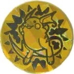 Raichu Collectible Coin - Yellow Cracked Ice Holofoil (Generation 1)