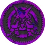 Alakazam Collectible Coin - Purple Cracked Ice Holofoil (Generation 1)