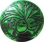 Exeggutor Collectible Coin - Green Mirror Holofoil (Generation 1)