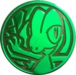 Treecko Collectible Coin - Green Mirror Holofoil (Generation 3)