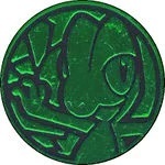 Treecko Collectible Coin - Green Non Holofoil (Generation 3)