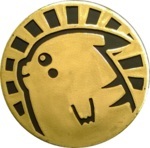 Pikachu Collectible Coin - Gold Non Holofoil (Generation 3)