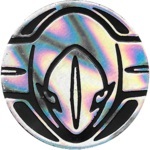 Deoxys Collectible Coin - Silver Psychedelic Holofoil (Generation 3)