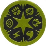 Energy Symbols Collectible Coin - Lime Green Non Holofoil (Generation 3)