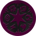 Energy Symbols Collectible Coin - Purple Non Holofoil (Generation 3)