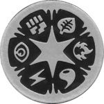 Energy Symbols Collectible Coin - Silver Non Holofoil (Generation 3)