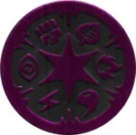 Energy Symbols Collectible Coin - Purple Mirror Holofoil (Generation 3)