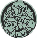 Turtwig, Chimchar, and Piplup Collectible Coin - Pastel Green Non Holofoil (Generation 4)