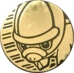 Shieldon Collectible Coin - Gold Non Holofoil (Generation 4)