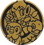 Turtwig, Chimchar, and Piplup Collectible Coin - Gold Non Holofoil (Generation 4)