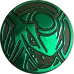 Rayquaza Collectible Coin - Emerald Green Non Holofoil (Generation 4)