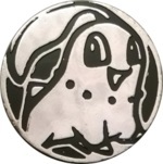 Chikorita Collectible Coin - Silver Non Holofoil (Generation 4)