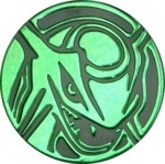 Rayquaza Collectible Coin - Green Non Holofoil (Generation 4)