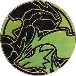 Reshiram and Zekrom Collectible Coin - Gold Rainbow Holofoil (Generation 5)