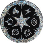 Energy Symbols Collectible Coin - Silver Confetti Holofoil (Generation 5)