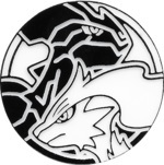 Reshiram and Zekrom Collectible Coin - Black Non Holofoil (Generation 5)