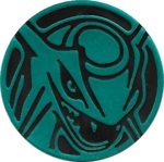 Rayquaza Collectible Coin - Teal Non Holofoil (Generation 5)