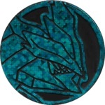 Black Kyurem Collectible Coin - Blue Speckle Holofoil (Generation 5)