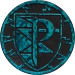 Team Plasma Emblem Collectible Coin - Blue Speckle Holofoil (Generation 5)