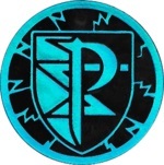 Team Plasma Emblem Collectible Coin - Blue Rainbow Holofoil (Generation 5)