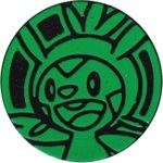 Chespin Collectible Coin - Green Rainbow Holofoil (Generation 6)