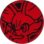 Fennekin Collectible Coin - Red Rainbow Holofoil (Generation 6)