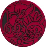 Chespin, Fennekin, and Froakie Collectible Coin - Red Non Holofoil (Generation 6)