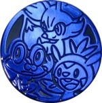 Chespin, Fennekin, and Froakie Collectible Coin - Blue Non Holofoil (Generation 6)