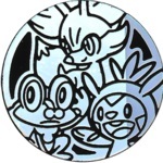 Chespin, Fennekin, and Froakie Collectible Coin - Silver Rainbow Holofoil (Generation 6)