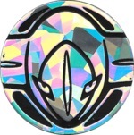 Deoxys Collectible Coin - Silver Cracked Ice Holofoil (Generation 6)