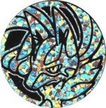 Mega Lucario Collectible Coin - Silver Confetti Holofoil (Generation 6)