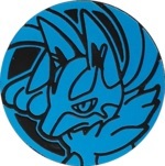 Mega Lucario Collectible Coin - Blue Rainbow Holofoil (Generation 6)