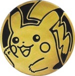 Pikachu Collectible Coin - Gold Rainbow Holofoil (Generation 6)