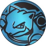 Blastoise Collectible Coin - Blue Mirror Holofoil (Generation 6)