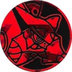 Volcanion Collectible Coin - Red Cracked Ice Holofoil (Generation 6)