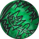 Decidueye Collectible Coin - Green Cracked Ice Holofoil (Generation 7)