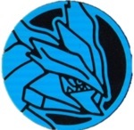 Black Kyurem Collectible Coin - Blue Rainbow Holofoil (Generation 7)