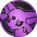 Espeon Collectible Coin - Purple Rainbow Holofoil (Generation 7)