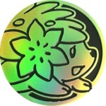 Shaymin Collectible Coin - Green Rainbow Holofoil (Generation 7)