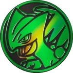 Sceptile Collectible Coin - Green Rainbow Holofoil (Generation 7)