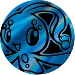 Manaphy Collectible Coin - Blue Rainbow Holofoil (Generation 7)