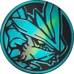 Kyurem Collectible Coin - Pale Blue Rainbow Holofoil (Generation 7)