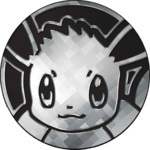 Eevee Collectible Coin - Silver Pixel Holofoil (Generation 7)